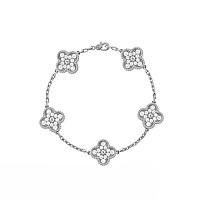 VAN CLEEF ARPELS-VCARF4 반클리프 실버/블랙 빈티지 알함브라 브레이슬릿
