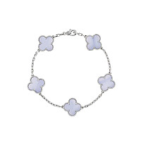 VAN CLEEF ARPELS-VCARF4 반클리프 실버/블랙 빈티지 알함브라 브레이슬릿