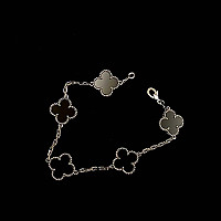 VAN CLEEF ARPELS-VCARD3 반클리프 옐로우 골드/블랙 빈티지 알함브라 브레이슬릿