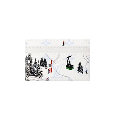 LOUIS VUITTON-M14863 루이비통 그린 컬러 모노그램 더블 카드 홀더