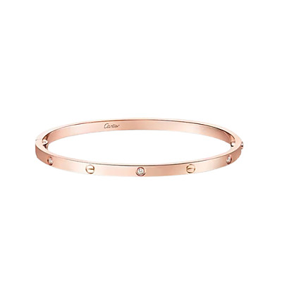 Cartier-B6079517 까르띠에 실버 6 다이아몬드 스몰 LOVE 브레이슬릿