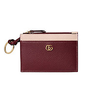 GUCCI-837966 2843 구찌 베이지/브라이트 그린 GG 마몽 카드 케이스