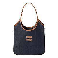 MIUMIU-5BG231 미우미우 라이트 블루 아이비 스팽글 메쉬 백