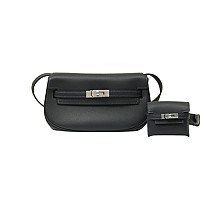 HERMES-KM17 에르메스 카멜 은장 SWIFT 가죽 켈리 무브