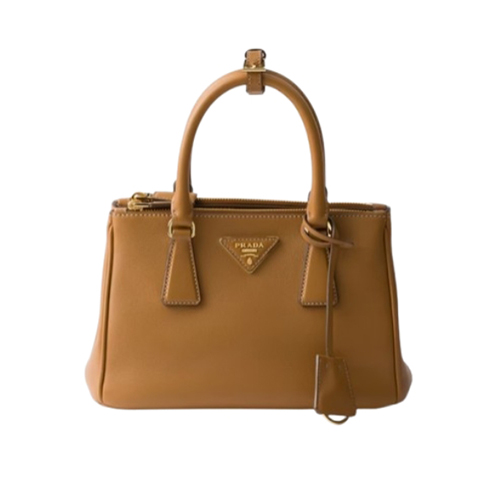 PRADA-1BA896 프라다 캐러멜 스몰 프라다 갤러리아 가죽 백