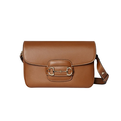 GUCCI-815178 2718 구찌 브라운 가죽 구찌 홀스빗 1955 스몰 숄더백