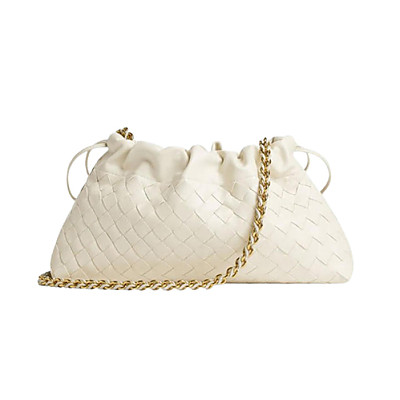 BOTTEGA VENETA-839394 보테가 베네타 화이트 더스트 노떼 백