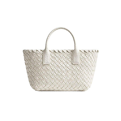 BOTTEGA VENETA-717712 보테가 베네타 화이트 미니 까바