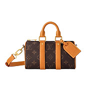 LOUIS VUITTON-M15076 루이비통 오프 화이트 모노그램 헤리티지 키폴 반둘리에 25