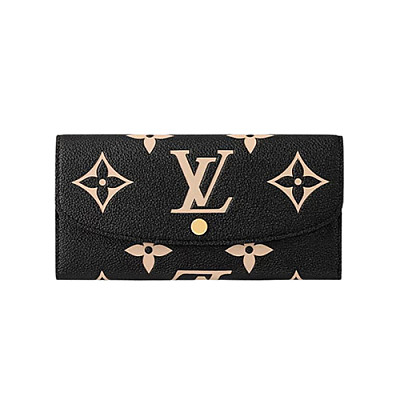 LOUIS VUITTON-M83138 루이비통 블랙 모노그램 앙프렝뜨 에밀리 월릿