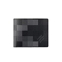 LOUIS VUITTON-M11708 루이비통 블랙 브러시드 모노그램 슬렌더 월릿