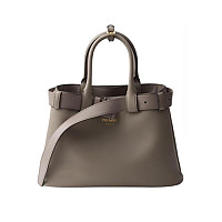 PRADA-1BA434 프라다 화이트 버클 미디엄 가죽 핸드백