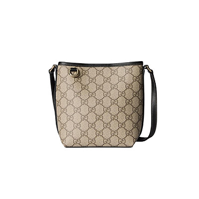 GUCCI-847090 9758 구찌 베이지/브라운 GG 엠블럼 나노 버킷백