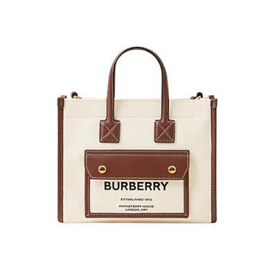 BURBERRY-81122281 버버리 브라운 미니 프레야 토트