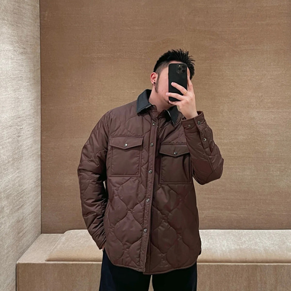 BURBERRY-102323 버버리 체크무늬 브라운 재킷 남녀공용