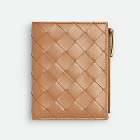 BOTTEGA VENETA-742330 보테가 베네타 프레쉬 민트 스몰 인트레치아토 폴더형 지퍼 지갑