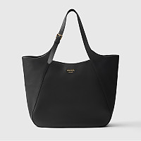 [스페셜오더]PRADA-1BG512 프라다 레더 토트백 레터링 로고 금장 브라운