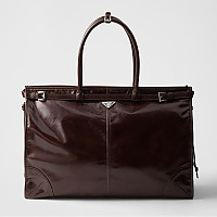 PRADA-2VG128 프라다 블랙 송아지 가죽 토트백