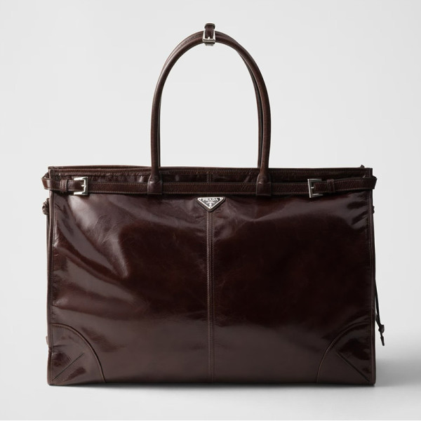 [스페셜오더]PRADA-2VG128 프라다 다크브라운 송아지 가죽 토트백