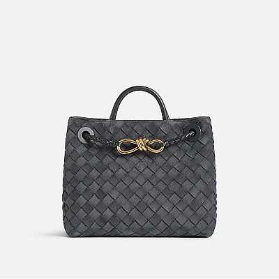 [스페셜오더]BOTTEGA VENETA-743568 보테가 베네타 페일 브라운 안디아모 스몰 탑 핸들 백 25CM(766014 동일제품)