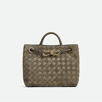 [스페셜오더]BOTTEGA VENETA-743568 보테가 베네타 페일 브라운 안디아모 스몰 탑 핸들 백 25CM(766014 동일제품)