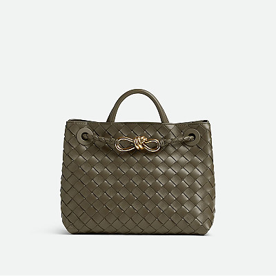 [스페셜오더]BOTTEGA VENETA-743568 보테가 베네타 페일 브라운 안디아모 스몰 탑 핸들 백 25CM(766014 동일제품)