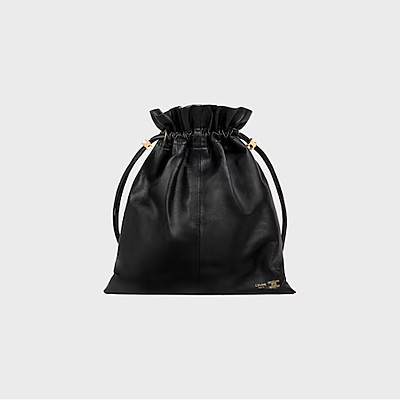 [스페셜오더]CELINE-123662 셀린느 램스킨 크리스탈 파우치 스몰 블랙