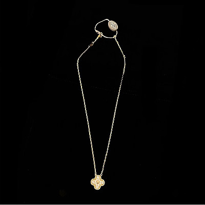 VAN CLEEF ARPELS-VCARD3 반클리프 실버/레드 빈티지 알함브라 펜던트