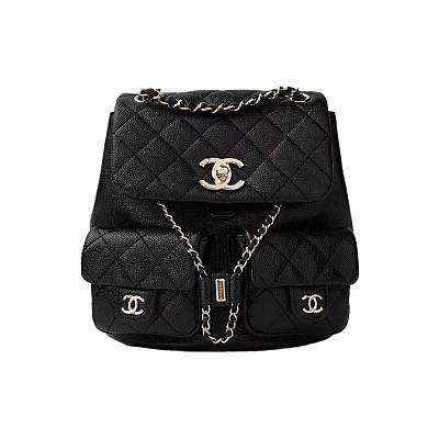 [스페셜오더]CHANEL-AS3860 샤넬 DUMA 듀마 투포켓 백팩 미디움 캐비어 연노랑 금장