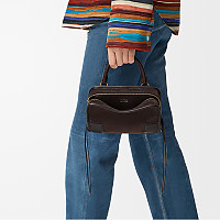 [스페셜오더]LOEWE-A039AS0X01 로에베 스몰 아마조나 180 소프트 송아지 가죽 숄더백 다크 브라우니