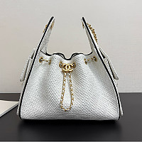 CHANEL-AS5293 샤넬 화이트 캐비어 가죽 CHANEL 25 스몰 백