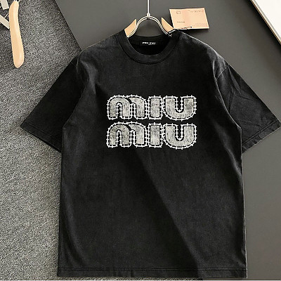 MIUMIU-04209 미우미우 2026SS 봄/여름 남녀공용 크루넥 티셔츠