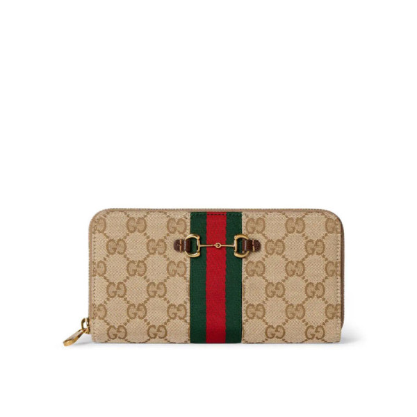 [스페셜오더]GUCCI-867124 FAF889645 구찌 Horsebit Web 웹 지퍼돌이 지갑