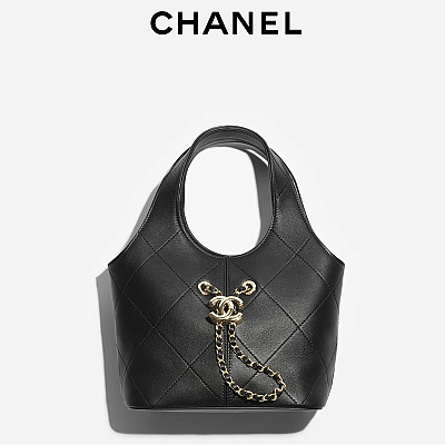 [스페셜오더]CHANEL-AS6132 샤넬 카프스킨 스몰 쇼핑백 블랙