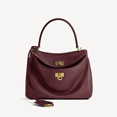 BALENCIAGA-795456 발렌시아가 블랙 실버 로데오 미니 핸드백 23cm