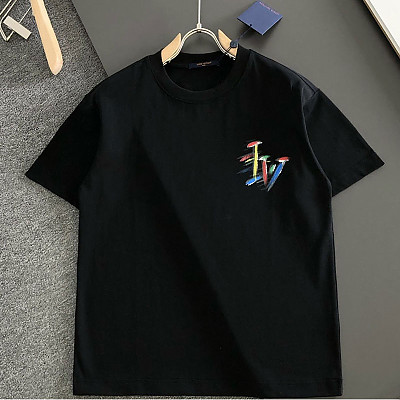 LOUIS VUITTON-06046 루이비통 2026SS 봄/여름 최신 라운드넥 자수 패션 반팔 티셔츠