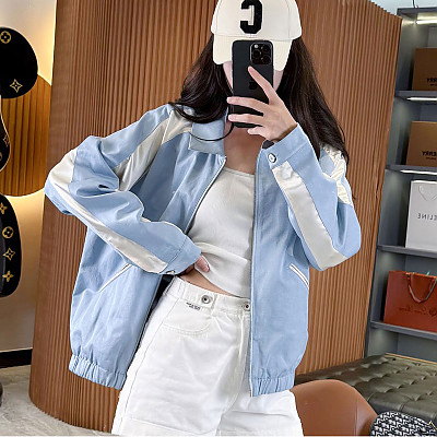 LOUIS VUITTON-07215 루이비통 모노그램 2026 소프트 실크 컬러 블록 지퍼 재킷