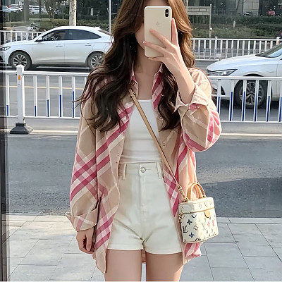 BURBERRY-07252 버버리 2026SS 여성 체크무늬 긴팔 셔츠