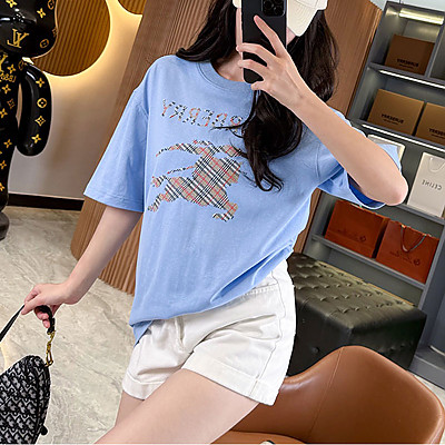 BURBERRY-07256 버버리 2026SS 스케치 나이트 엠블럼 면 반팔 셔츠