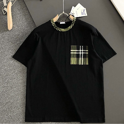 BURBERRY-07272 버버리 2026SS 스프링/서머 최신 라운드넥 자수 패션 반팔 티셔츠