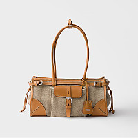 [正品1:1]PRADA-1BA426 프라다 블랙 미디엄 가죽 숄더 핸드백 32cm