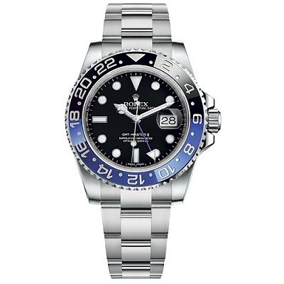 [스페셜오더]ROLEX-롤렉스 GMT-마스터 II 세라믹 베젤 18K 포금 옐로우 골드 블랙다이얼 시계40mm