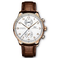 [스페셜오더]IWC-IW371445 아이더블유씨 포르투기저 크로노그래프 스틸 실버다이얼 Mans시계41mm