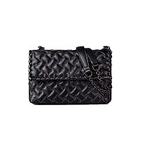 [스페셜오더]BOTTEGA VENETA-405739 보테가 베네타 네로 인트레치아토 나파 올림피아 숄더백