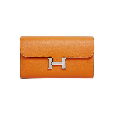 [스페셜오더]HERMES-H063626 에르메스 블루 일렉트리크 앱송 Constance 콘스탄스 실버 하드웨어 롱 월릿