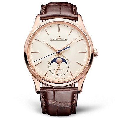 [스페셜오더]JAEGER LECOULTRE-예거 르쿨트르 마스터 울트라 씬 문 스틸 블랙다이얼 워치 39mm