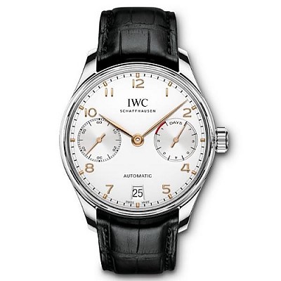 [스페셜오더]IWC-IW500703 아이더블유씨 포르투기저 오토매틱 스틸 블랙다이얼 레플리카시계42mm