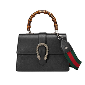 [스페셜오더]GUCCI-448075 1065 구찌 디오니서스 미디엄 블랙가죽 탑 핸들백