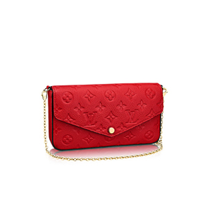 [스페셜오더]LOUIS VUITTON-M64579 루이비통 블랙/핫핑크 모서리 에삐 포쉐트 펠리시