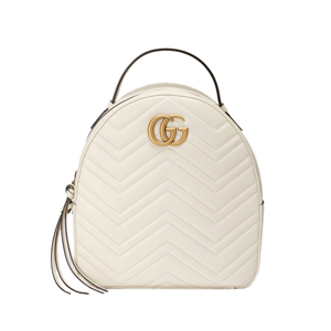 [스페셜오더]GUCCI-476671 6433 구찌 GG 마몽 퀼트 레드가죽 백팩